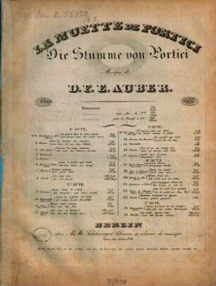 La muette de Portici : Die Stumme von Portici ; comp. u. arr. für d. Pianoforte. 4. Guarache