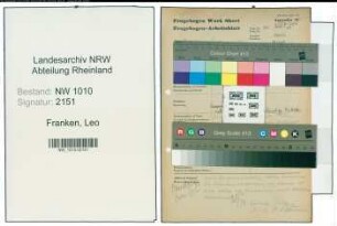 Entnazifizierung Leo Franken , geb. (Geschaeftsinhaber)