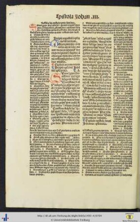 Argumentum in epistolam eiusdem tertiam