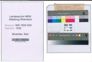 Entnazifizierung Karl Bruecher , geb. 29.07.1884 (Lehrer)