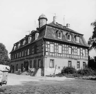 Ehem. Frankensteiner Mühle (Mischbau); Pfungstadt, Büchnerweg 15, Die Modau, Büchnerweg