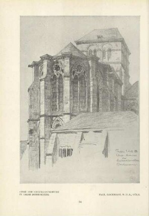Chor der Liebfrauenkirche in Trier (Reiseskizze)