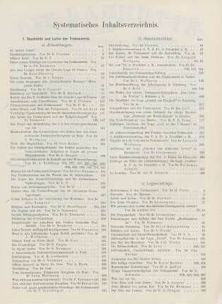 Systematisches Inhaltsverzeichnis.