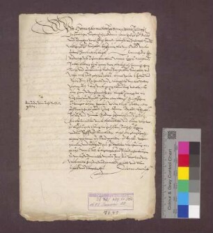 Hartman von Hallwil, Deutsch-Ordens-Komtur zu Beuggen, und Dorothea von Flachslanden geb. von Hallwil, seßhaft zu Rheinfelden, stellen Verene Eggsin zu Rheinfelden einen Schuldbrief über 14.000 Gulden aus.