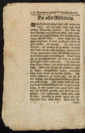Die achte Abtheilung