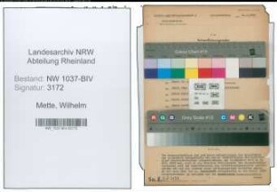 Entnazifizierung Wilhelm Mette , geb. 18.01.1890 (Tischler)