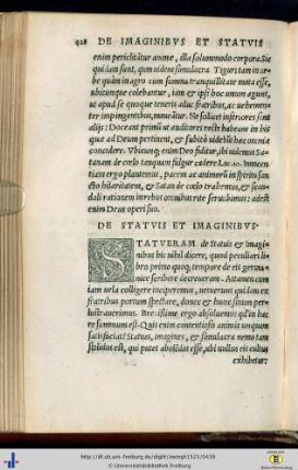 De statuis et imaginibus.
