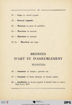 Bronzes - d'art et d'ameublement