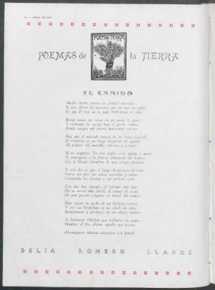 Poemas de la tierra : El camino
