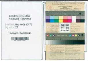 Entnazifizierung Konstantin Huesges , geb. 31.03.1908 (Baecker)
