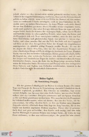 Drittes Capitel. die Verschüttung Pompejis