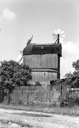 Brumby. Paltrockmühle, Baujahr 1951 (1878 als Bockmühle erbaut, 1945 Kriegsschäden, nachfolgend 1950-51 Umbau)