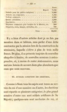 16. Diverses conditiones des chrétiens