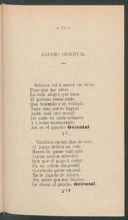 Gaucho oriental