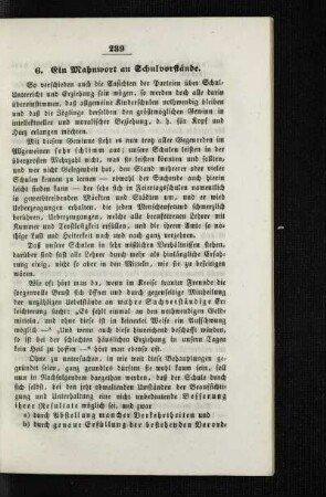 ¬Ein¬ Mahnwort an Schulvorstände