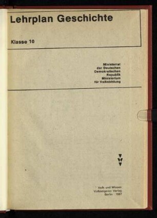 1987: Klasse 10