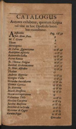 Catalogus ...