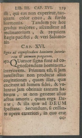 Cap. XVI. Signa ad cognoscendum hominem interiorem ...