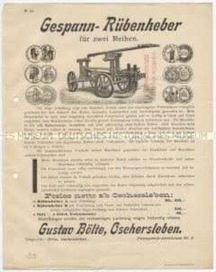 Gespann-Rübenheber