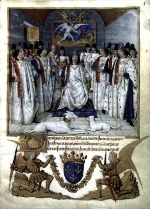 König Ludwig XI. leitet eine Versammlung des St. Michael-Ordens