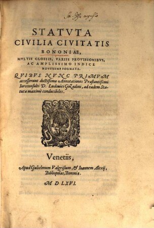Statuta civilia civitatis Bononiae