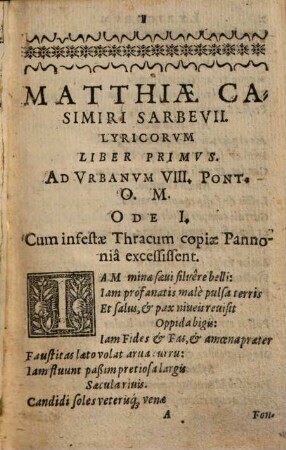 Lyricorum libri tres