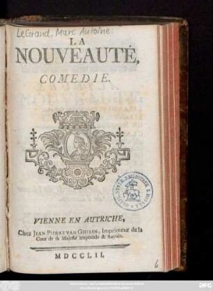La Nouveauté : Comedie