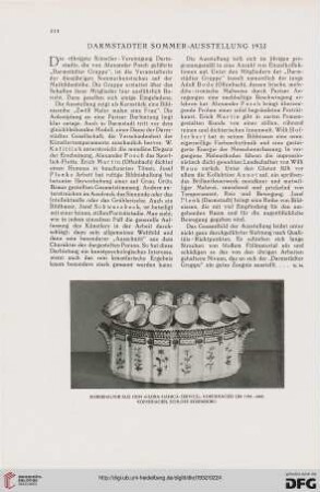 Darmstädter Sommer-Ausstellung 1932