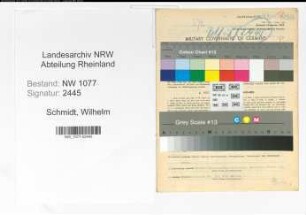 Entnazifizierung Wilhelm Schmidt , geb. 03.04.1912 (Polizist)