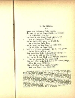 1. Die Rückkehr.