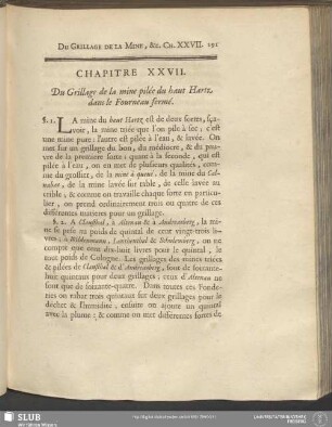 Chapitre XXVII. Du Grillage de la mine pilée du haut Hartz dans le Fourneau fermé