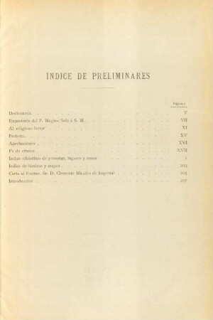 Indice de preliminares