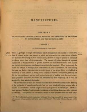 An Essay on General Principles which regulate the Application of Machinery to Manufactures
