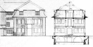 Hafenamt mit Transformatorenhaus; Hanau, Hafenstraße 8, Hafenstraße 10