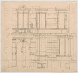 Thiersch, Friedrich von; München, Türkenstr.; Haus Neresheimer - Ansicht, Schnitt