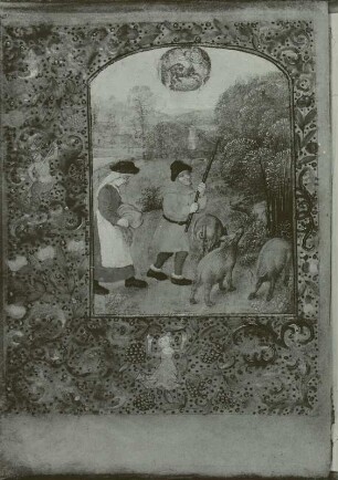 Horarium latinum (Stundenbuch), genannt Dresdner Gebetbuch : Monatsbild November, um 1500