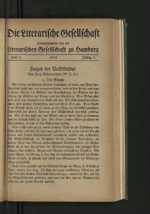 Fragen der Volkskultur