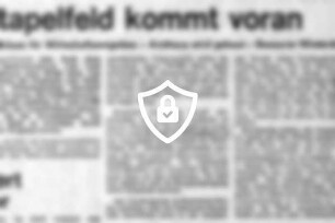 Stapelfeld kommt voran