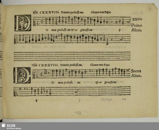 XXVII. Clemens non Papa, Jacobus: Domine probasti me