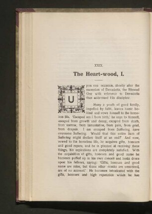 XXIX. The Heart-wood, I.