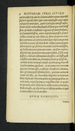 Numa Pompilius.