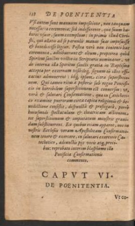 Caput VI. De Poenitentia.