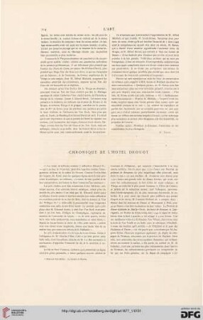 Chronique de l'hôtel Drouot
