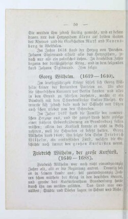 Friedrich Wilhelm, der große Kurfürst. (1640-1688)