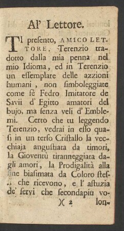Al' Lettore