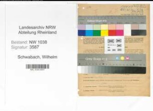 Entnazifizierung Wilhelm Schwabach , geb. 16.02.1894 (Bahnbeamter)
