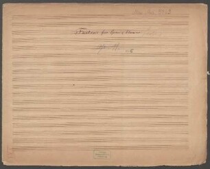 Fantasies, cor, pf, op.11, f-Moll - BSB Mus.ms. 5769 : Fantasie für Horn und Klavier