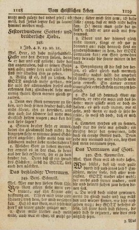 Festverbundene Gottes- und brüderliche Liebe