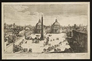 Die Piazza del Popolo, Rom