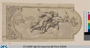 Kassel: Teilentwurf für einen Fries mit Wandgemälden: Venus und Adonis auf Wolken